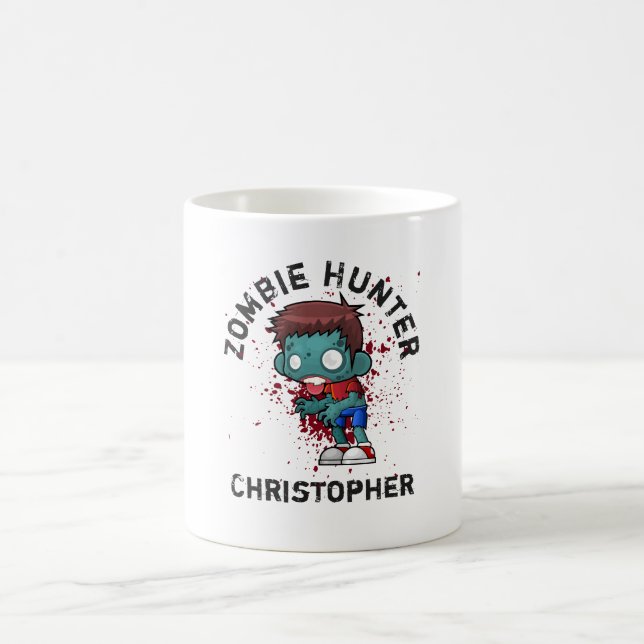 Mug Zombie Hunter with Blood Splatter Creepy (Centre)