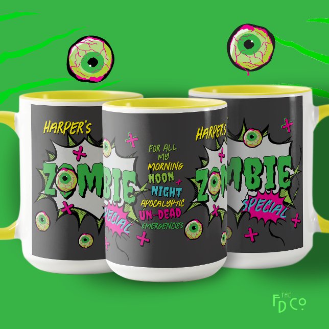 Mug Zombie Spécial Drôlement Amusant Personnalisé  (Créateur téléchargé)