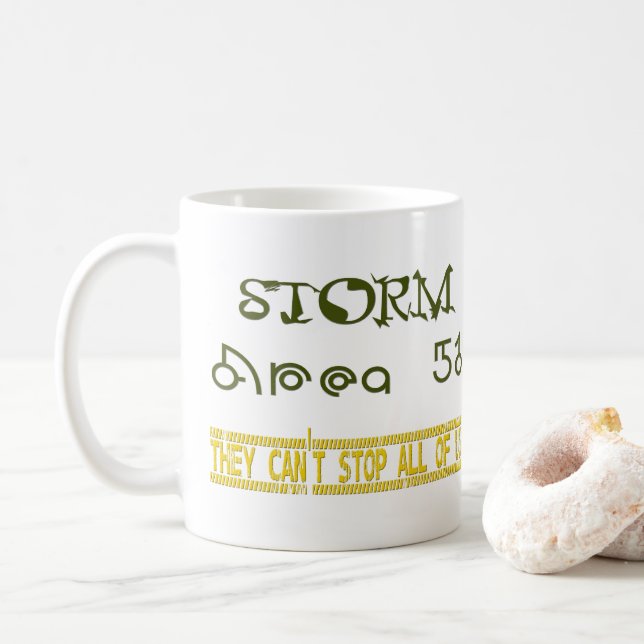 Mug Zone de tempête 51 (Avec donut)