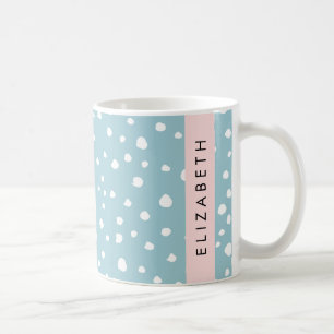 Mug Zones Dalmatiennes Bleues, Points Dalmatiens, Votr