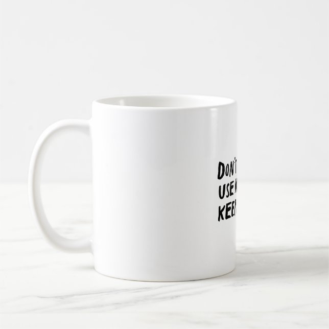 Mug Zookeeper Art Imprimer "Ne pas me faire utiliser m (Gauche)