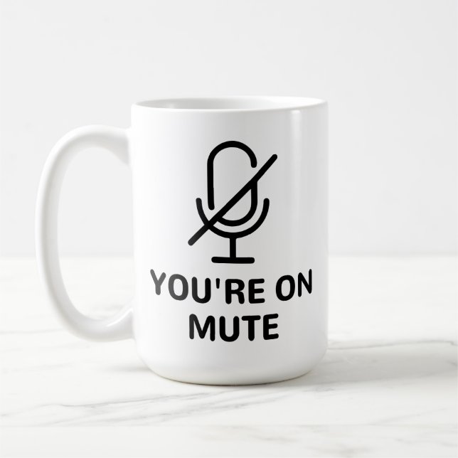 Mug Zoom/Équipes que vous êtes sur un appel vidéo muet (Gauche)