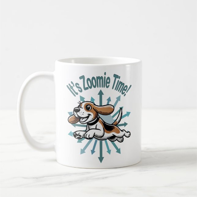 Mug Zoomie Time Beagle (Gauche)