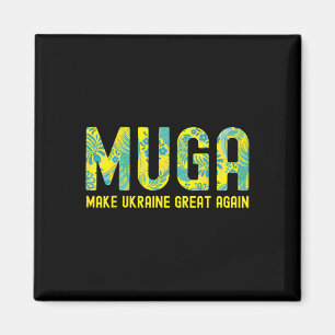 Muga Mach Ukraine wieder großartig Support Lustige Magnet