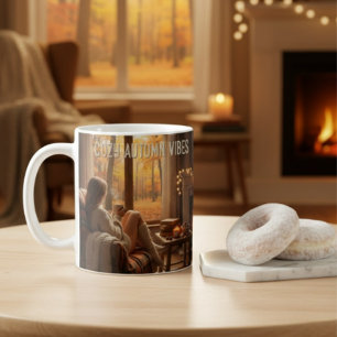 MugCozy Herbstgefühle Tasse (Kamin &(Benutzerdefin