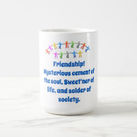MugFriendship Mysteriöses Zement - Zitat der Freun