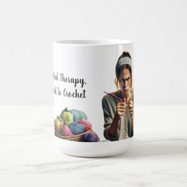 Mugg rolig mugg om virkning "I Don't Need Therapy" Kaffeetasse (Mittel)
