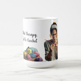Mugg rolig mugg om virkning "I Don't Need Therapy" Kaffeetasse