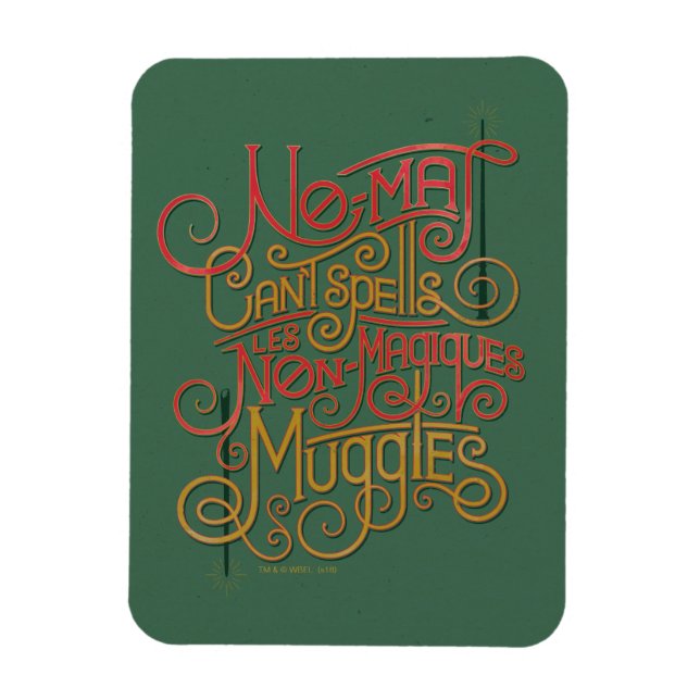 MUGGLE™ Localized Translations Graphic Magnet (Vertikal)