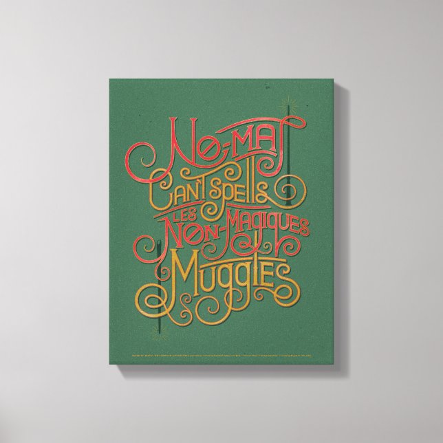 MUGGLE™ Lokalisierte Übersetzungen Grafik Leinwanddruck (Vorderseite)