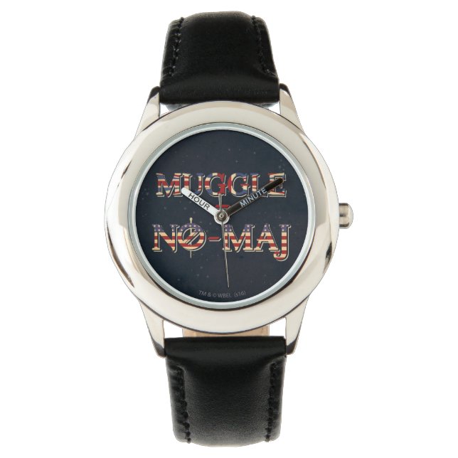 MUGGLE™ = NO-MAJ™ ARMBANDUHR (Vorderseite)