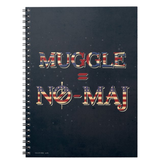 MUGGLE™ = NO-MAJ™ NOTIZBLOCK (Vorderseite)