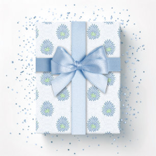 Mughal Bloom Punkt in Schiefer und Grün Geschenkpapier