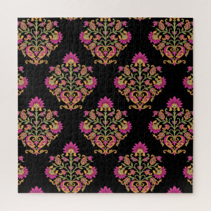 Mughal-blumen-paisley, nahtloses Design.