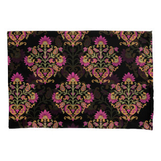 Mughal-blumen-paisley, nahtloses Design. Kissenbezug
