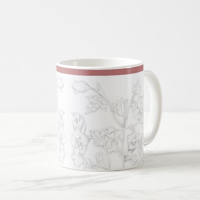 Mughal-Design auf einem klassischen Becher Kaffeetasse (VorderseiteRechts)