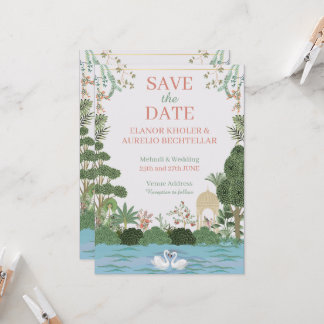 Mughal Design Hochzeit Einladung