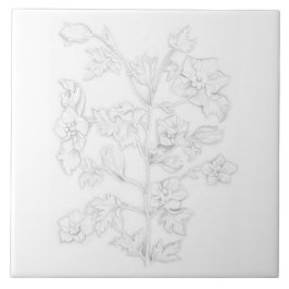 Mughal Design on a Ceramic Tile Fliese