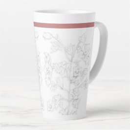 Mughal Design on a Large Latte Mug Milchtasse
