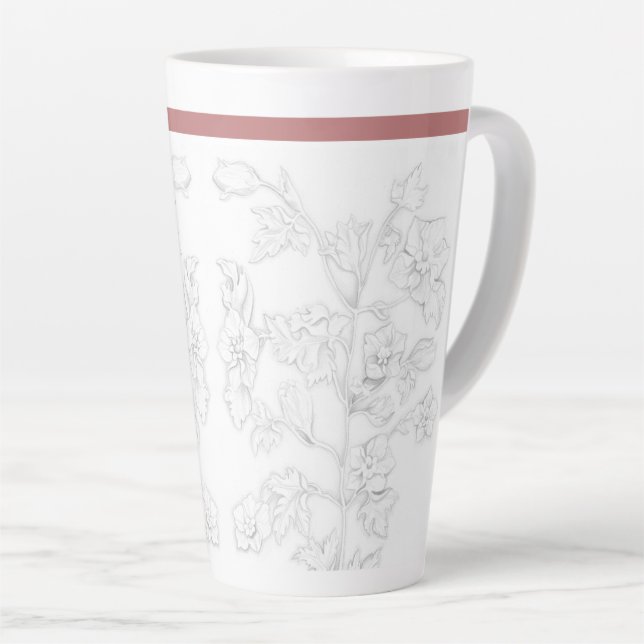 Mughal Design on a Large Latte Mug Milchtasse (Rechte Ecke)