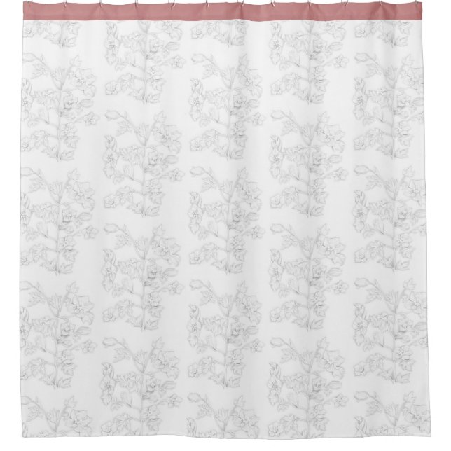 Mughal Design on a Shower Curtain Duschvorhang (Vorderseite)