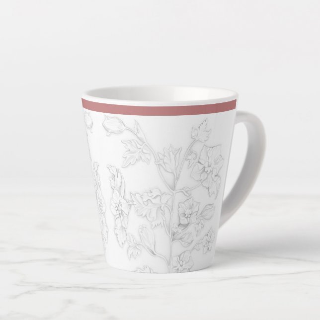Mughal Design on a Small Latte Mug Milchtasse (Rechte Ecke)