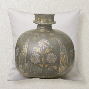 Mughal Flasche (Metallverarbeitung) Kissen