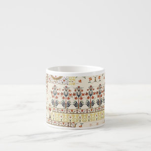 Mughal Floral Paisley: Ethnische digitale Eleganz. Espressotasse
