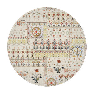 Mughal Floral Paisley: Ethnische digitale Eleganz. Schneidebrett