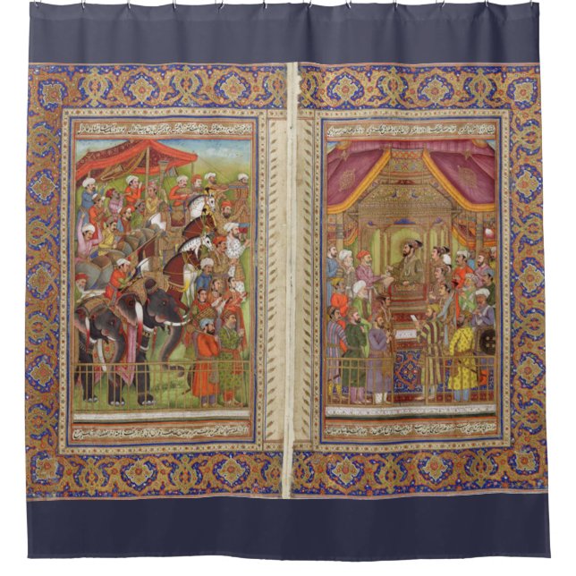 Mughal Inder-Indien-Islam islamische moslemische Duschvorhang (Vorderseite)