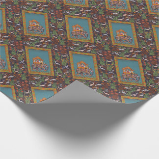 Mughal Inder-Indien-Islam-Perser-Persien-Elefant Geschenkpapier