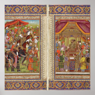 Mughal Indien Islam Islamischer Muslim Boho Art Poster