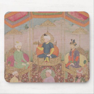 Mughal Kaiser Babur und sein Sohn, Humayan Mousepad
