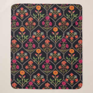 Mughal Motif Kani Look Ornament Muster Multi Colo Sherpadecke