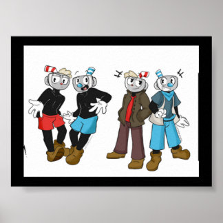 MugMan an CupHead Poster! Poster
