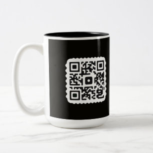Mugs de café de code QR personnalisés pour les com