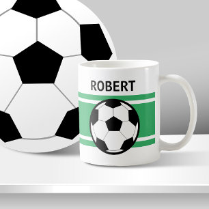 Mugs de café de soccer personnalisés
