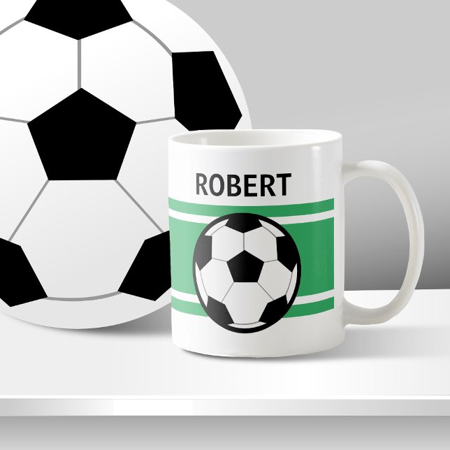 Mugs de café de soccer personnalisés (Créateur téléchargé)