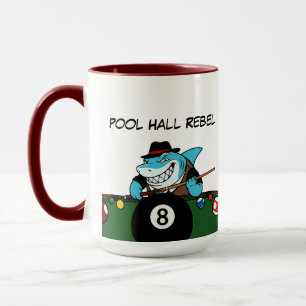 Mugs de café Jumbo rebelles et drôles de billard