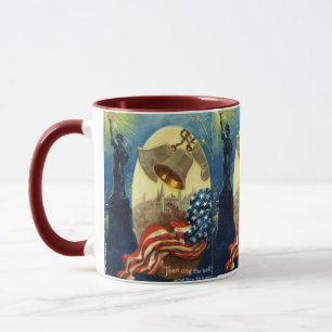 MUGS DE CAFÉ PATRIOTIQUE - 4 JUILLET - LIBERTÉ