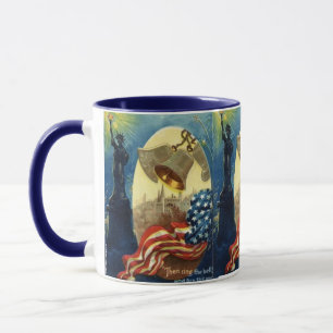MUGS DE CAFÉ PATRIOTIQUE - 4 JUILLET - LIBERTÉ