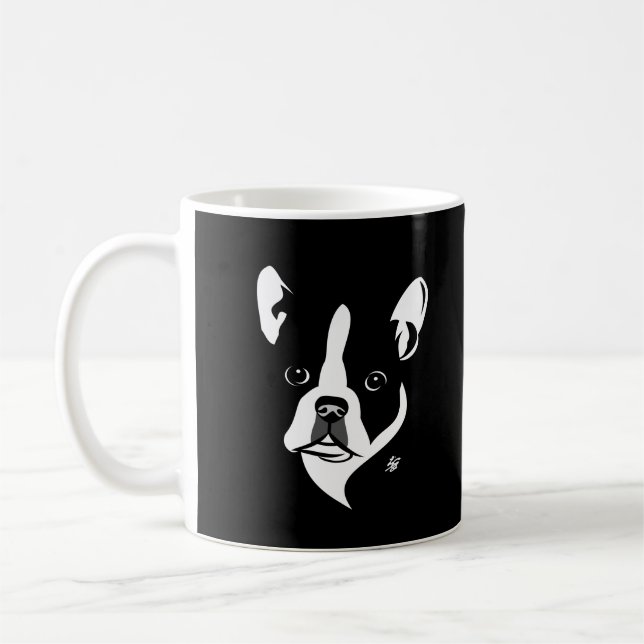 Mugs de chiens de Boston Terrier (Gauche)