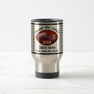 Mugs de coach de football personnalisés avec tous