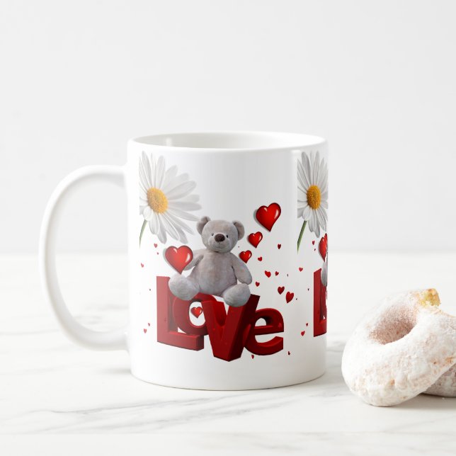 Mugs de la Saint-Valentin (Avec donut)