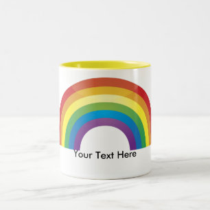 Mugs personnalisés de fierté arc-en-ciel