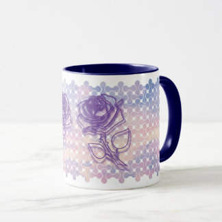 Mugs Roses Pastel Abstraits