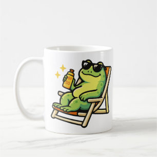 Mugs & Tasses avec une grenouille sur la plage