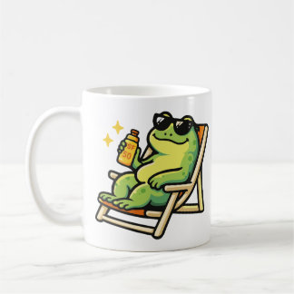 Mugs & Tasses avec une grenouille sur la plage