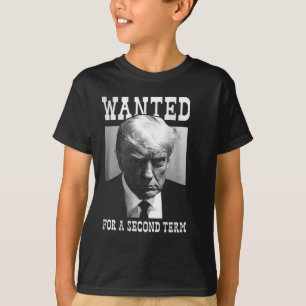 Mugshot Gewollt für die zweite Amtszeit 2024 (auf  T-Shirt