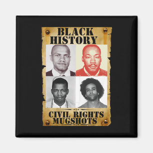 Mugshot - Schwarze Geschichte Monat Zivile Rechte Magnet